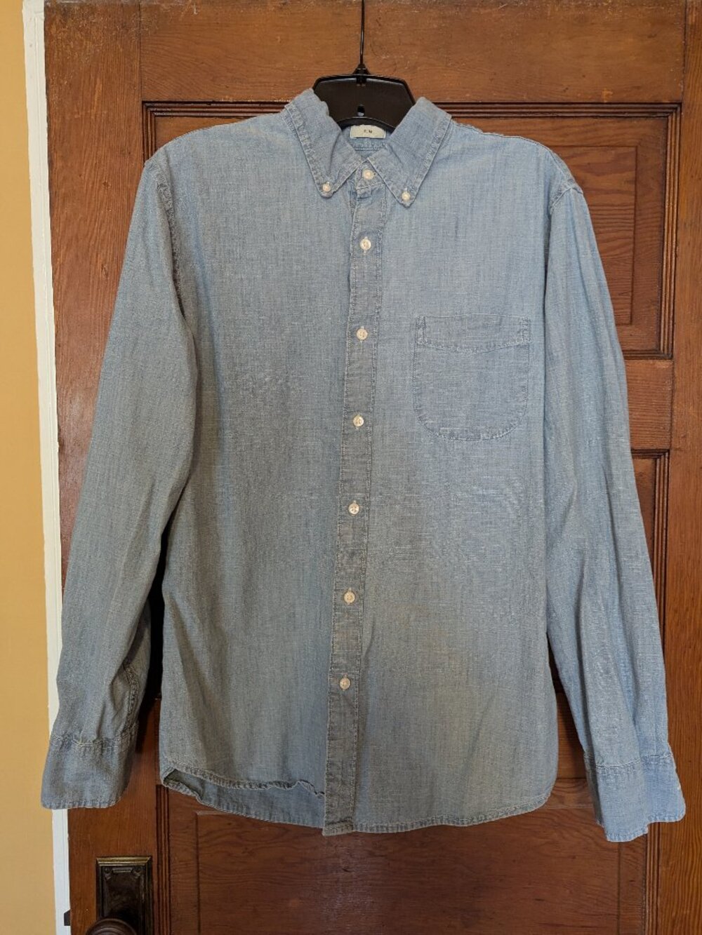 J. Crew slim organic cotton chambray shirt